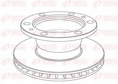 REMSA nca102320 -  Тормозной диск