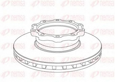 REMSA nca103820 -  Тормозной диск