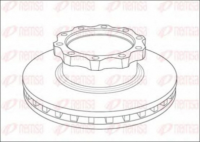 REMSA nca103920 -  Тормозной диск