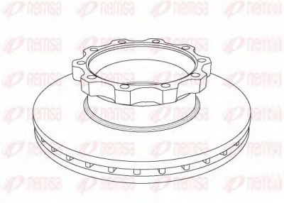 REMSA nca104420 -  Тормозной диск