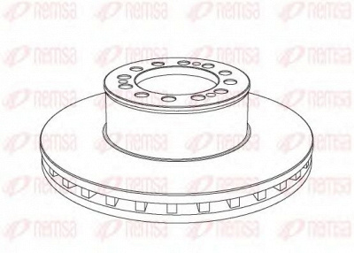 REMSA nca104620 -  Тормозной диск