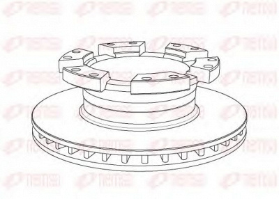 REMSA nca104920 -  Тормозной диск