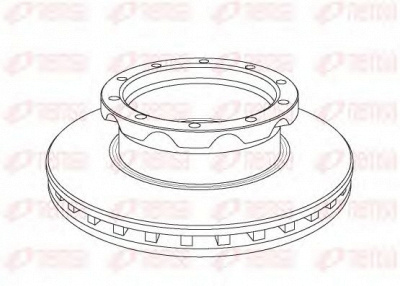 REMSA nca105020 -  Тормозной диск