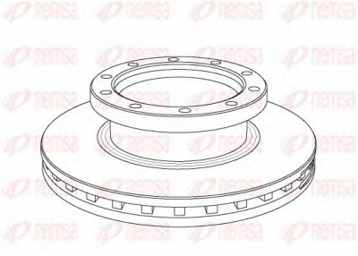 REMSA nca106120 -  Тормозной диск