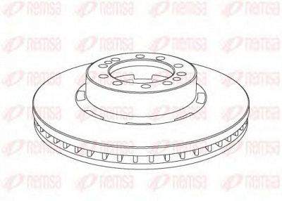REMSA nca107420 -  Тормозной диск