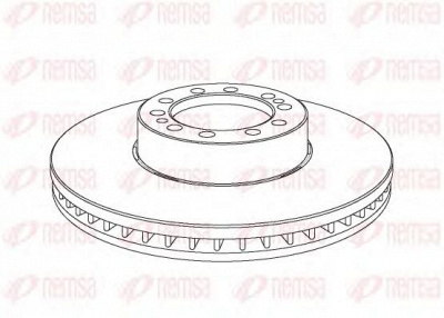 REMSA nca107520 -  Тормозной диск
