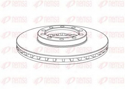 REMSA nca113820 -  Тормозной диск