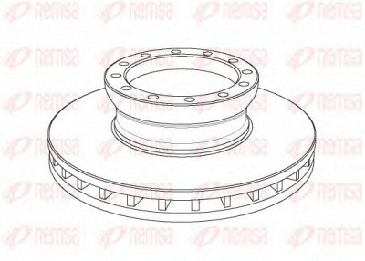 REMSA nca113920 -  Тормозной диск