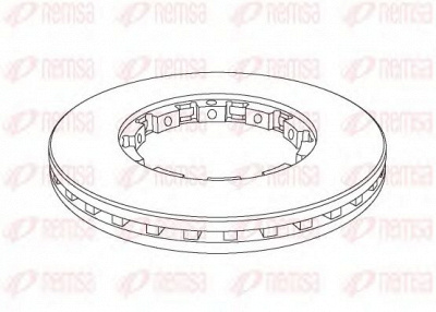 REMSA nca114320 -  Тормозной диск