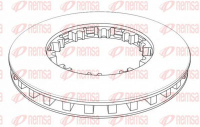 REMSA nca114321 -  Тормозной диск