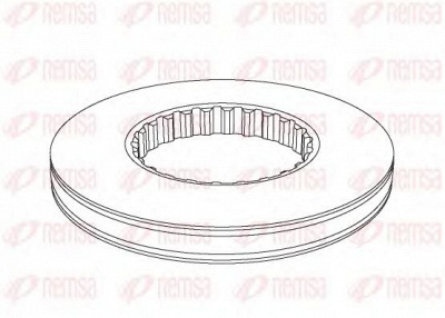 REMSA nca114610 -  Тормозной диск