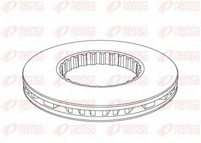 REMSA nca114620 -  Тормозной диск