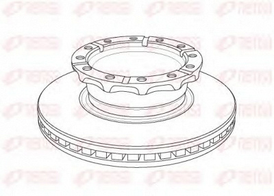 REMSA nca115820 -  Тормозной диск