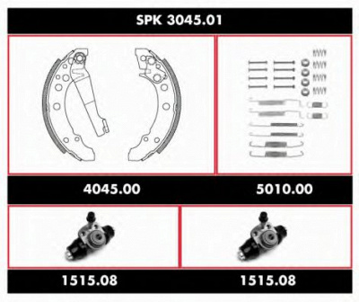 REMSA spk304501 -  Комплект тормозов, барабанный тормозной механизм