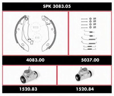 REMSA spk308305 -  Комплект тормозов, барабанный тормозной механизм