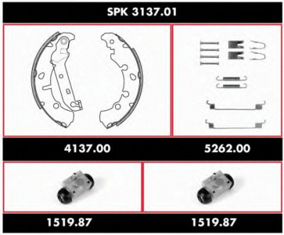 REMSA spk313701 -  Комплект тормозов, барабанный тормозной механизм