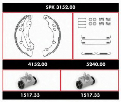 REMSA spk315200 -  Комплект тормозов, барабанный тормозной механизм