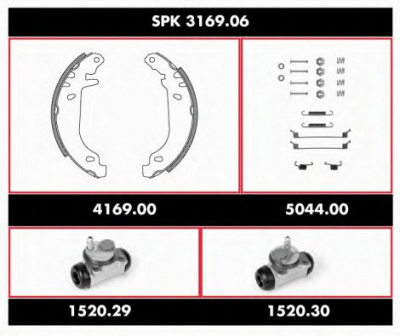 REMSA spk316906 -  Комплект тормозов, барабанный тормозной механизм