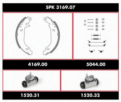 REMSA spk316907 -  Комплект тормозов, барабанный тормозной механизм