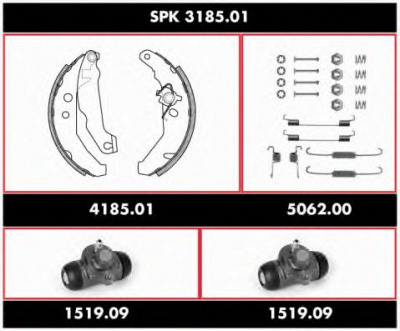 REMSA spk318501 -  Комплект тормозов, барабанный тормозной механизм