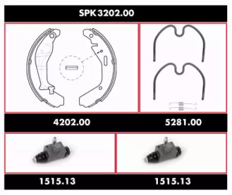 REMSA spk320200 -  Комплект тормозов, барабанный тормозной механизм