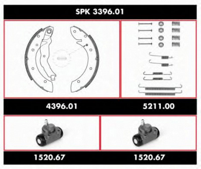 REMSA spk339601 -  Комплект тормозов, барабанный тормозной механизм