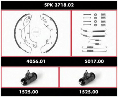 REMSA spk371802 -  Комплект тормозов, барабанный тормозной механизм