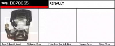 REMY dc70655 -  Тормозной суппорт
