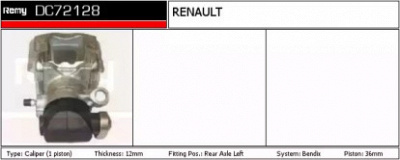 REMY dc72128 -  Тормозной суппорт