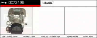 REMY dc72129 -  Тормозной суппорт