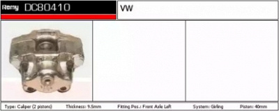 REMY dc80410 -  Тормозной суппорт