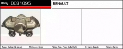 REMY dc81095 -  Тормозной суппорт