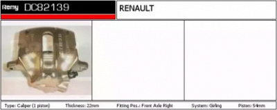 REMY dc82139 -  Тормозной суппорт