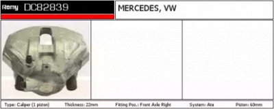 REMY dc82839 -  Тормозной суппорт