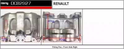 REMY dc82927 -  Тормозной суппорт