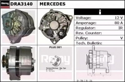 REMY dra3140 -  Генератор