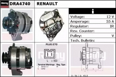 REMY dra4740 -  Генератор