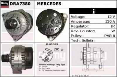 REMY dra7380 -  Генератор