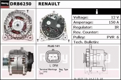 REMY drb6250 -  Генератор