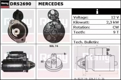 REMY drs2690 -  Стартер