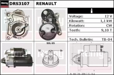 REMY drs3107 -  Стартер