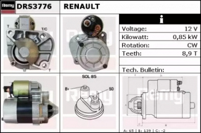 REMY drs3776 -  Стартер