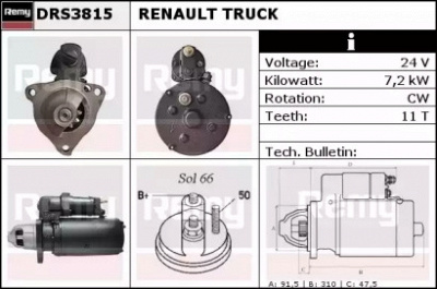REMY drs3815 -  Стартер