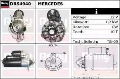REMY drs4940 -  Стартер