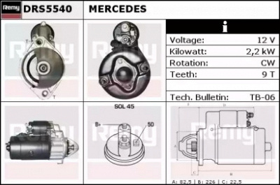 REMY drs5540 -  Стартер