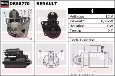 REMY drs8770 -  Стартер