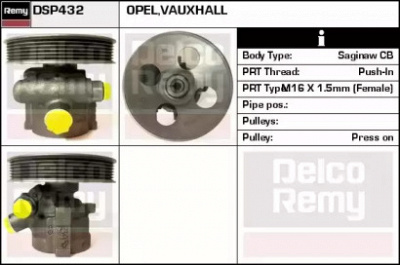 REMY dsp432 -  Гидравлический насос, рулевое управление