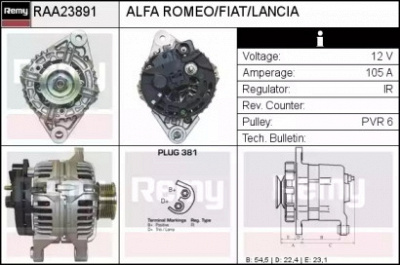 REMY raa23891 -  Генератор