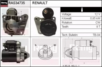 REMY ras34735 -  Стартер