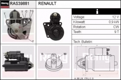 REMY ras39881 -  Стартер